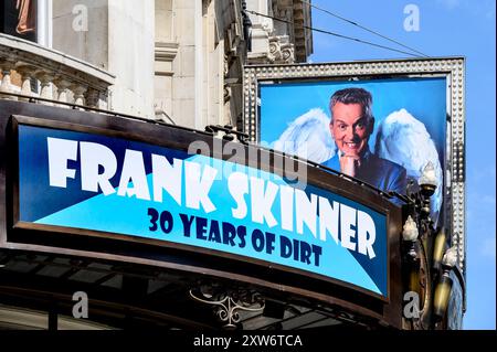 Londres, Royaume-Uni. Spectacle comique de Frank Skinner « 30 Years of Dirt » au Gielgud Theatre de Shaftesbury Avenue. Août 2024 Banque D'Images