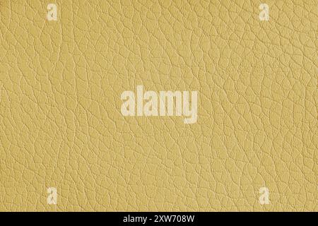 Texture de cuir véritable ou similicuir synthétique artificiel de couleur jaune. Structure de peau gros plan, macro, arrière-plan, fond d'écran, toile de fond avec copie Banque D'Images