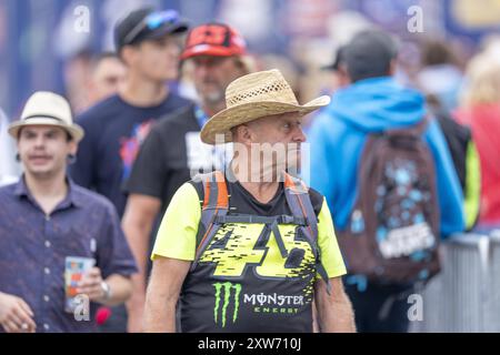 Spielberg, Autriche. 18 août 2024. SPIELBERG, AUTRICHE - 18 AOÛT : Feature fans pendant le MotoGP d'Autriche - échauffement Red Bull Ring le 18 août 2024 à Spielberg, Styrie.240818 SEPA 12 001 - 20240818 PD1289 crédit : APA-PictureDesk/Alamy Live News Banque D'Images