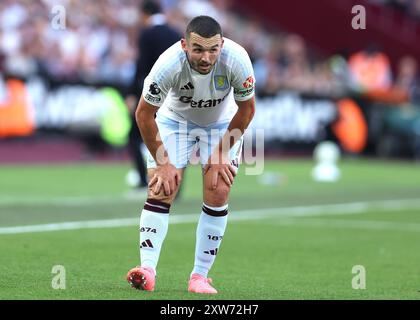 Londres, Royaume-Uni. 17 août 2024. John McGinn d'Aston Villa lors du match de premier League au stade de Londres. Le crédit photo devrait se lire : Paul Terry/Sportimage crédit : Sportimage Ltd/Alamy Live News Banque D'Images