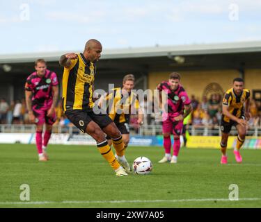 Boston, Royaume-Uni, 17 août 2024. Jacob Hazel de Boston United, lors de Boston United vs Forest Green Rovers Vanarama National League. Banque D'Images