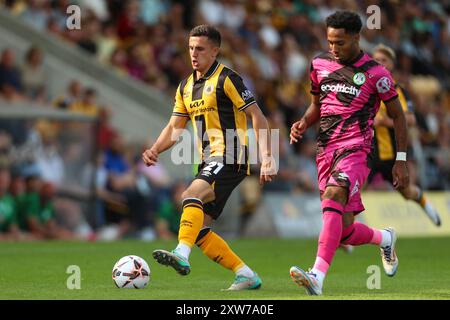 Boston, Royaume-Uni, le 17 août 2024. Sam Osborne de Boston, United, lors de Boston United vs Forest Green Rovers Vanarama National League. Banque D'Images