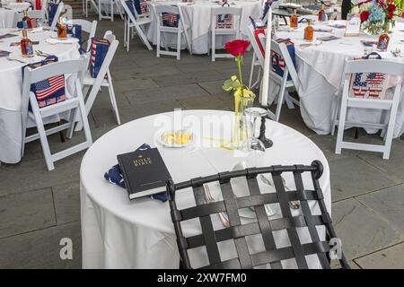 American Missing in action Prisoner of War Memorial table, États-Unis Banque D'Images