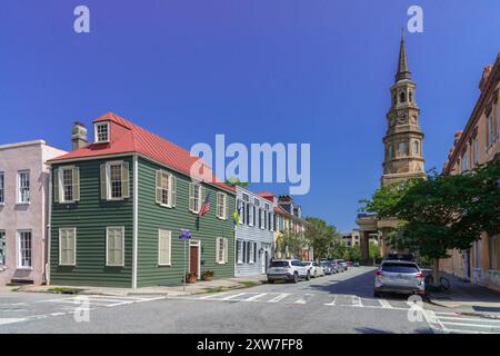 Église Saint Phillips, Charleston, Caroline du Sud, États-Unis Banque D'Images