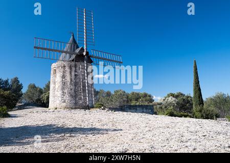 Moulin de Daudet à Fontvieille France Banque D'Images