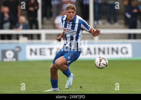 Louis Stephenson de Hartlepool United lors du match de Vanarama National League entre Hartlepool United et Southend United à Victoria Park, Hartlepool, samedi 17 août 2024. (Photo : Mark Fletcher | mi News) Banque D'Images