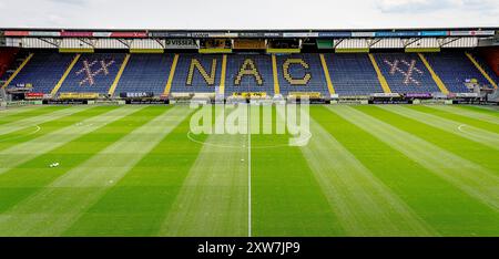 BREDA, pays-Bas. 18 août 2024. Football, stade Rat Verlegh, Néerlandais eredivisie, saison 2024/2025, pendant le match NAC - Ajax, Stadiumoverview crédit : Pro Shots/Alamy Live News Banque D'Images