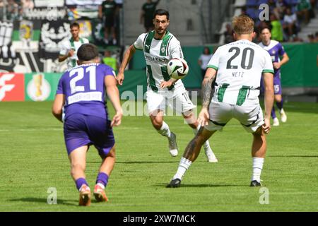 Tim Kleindienst (Borussia Moenchengladbach) Mitte. FC Erzgebirge Aue v. Borussia Moenchengladbach, Fussball, DFB-Pokal, 1. Runde, saison 2024/2025, 17.08.2024 LES RÈGLEMENTS DFB/DFL INTERDISENT TOUTE UTILISATION DE PHOTOGRAPHIES COMME SÉQUENCES D'IMAGES ET/OU QUASI-VIDÉO Foto : Eibner-Pressefoto/Bert Harzer Banque D'Images