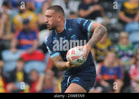 Leeds, Royaume-Uni. 18 août 2024. Elland Road, Leeds, West Yorkshire, 18 août 2024. Betfred Super League - Magic Weekend Catalan Dragons vs Hull KR Elliot Minchella de Hull KR crédit : Touchlinepics/Alamy Live News Banque D'Images