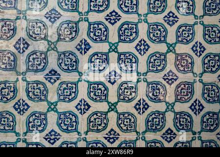 Les carreaux de céramique turque de la mosquée Rustem Pasha, Istanbul Banque D'Images