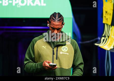 Sebastien Haller (Borussia Dortmund, #09) GER, 1. FC Phoenix Luebeck v. Borussia Dortmund, Fussball, DFB-Pokal, Runde 1, saison 2024/2025, 17.08.2024 Foto : Eibner-Pressefoto/Marcel von Fehrn Banque D'Images