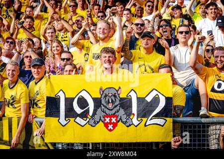 BREDA, pays-Bas. 18 août 2024. Football, stade Rat Verlegh, Dutch eredivisie, saison 2024/2025, pendant le match NAC - Ajax, crédit : Pro Shots/Alamy Live News Banque D'Images