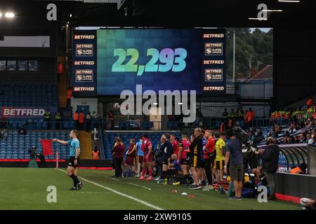 Leeds, Royaume-Uni. 18 août 2024. Participation d'aujourd'hui 22 293 lors du match Magic Weekend Huddersfield Giants vs Castleford Tigers à Elland Road, Leeds, Royaume-Uni, le 18 août 2024 (photo par Mark Cosgrove/News images) à Leeds, Royaume-Uni le 18/08/2024. (Photo de Mark Cosgrove/News images/SIPA USA) crédit : SIPA USA/Alamy Live News Banque D'Images