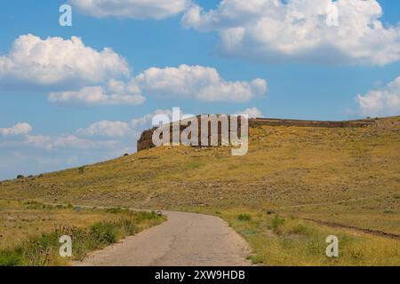 Toll-e Takht Hill Pasargad, Pasargadae, Iran Banque D'Images