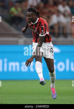 Milan, Italie. 17 août 2024. Rafael Leao de l'AC Milan lors du match de Serie A à Giuseppe Meazza, Milan. Le crédit photo devrait se lire : Jonathan Moscrop/Sportimage crédit : Sportimage Ltd/Alamy Live News Banque D'Images
