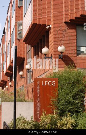 Lycée Francais Charles de Gaulle Banque D'Images