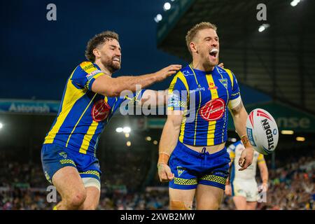 Matt Dufty marque un Hat-trick au Magic Weekend 2024 pour Warrington Wolves à Elland Road Banque D'Images