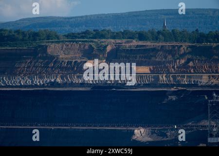 Mine de charbon à ciel ouvert de Tagebau Garzweiler, Rhénanie du Nord-Westphalie, Allemagne © Wojciech Strozyk / Alamy Stock photo Banque D'Images