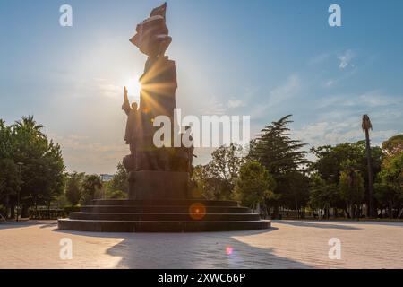 Vlorë est l'une des villes les plus importantes du sud de l'Albanie et la région de Labëria qui est traditionnellement connue pour sa culture, ses traditions et Banque D'Images