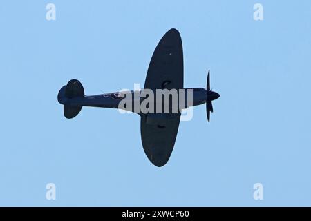 Spitfire volant au Blackpool Airshow - août 2024 Banque D'Images