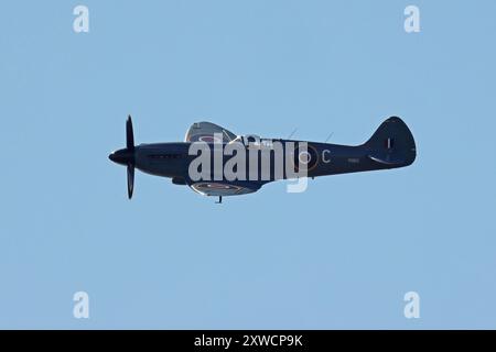 Spitfire volant au Blackpool Airshow - août 2024 Banque D'Images