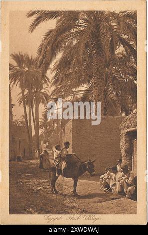 Ensemble de cartes postales égyptiennes des années 1900 de ma collection familiale Banque D'Images