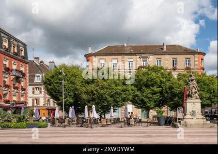 La place d'armes à Belfort, France Banque D'Images