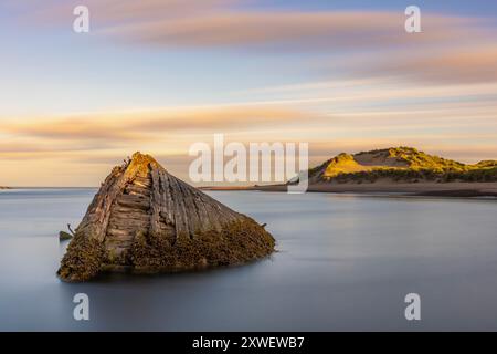 Newburgh Beach, situé au nord d'Aberdeen, offre des possibilités d'observation de la faune, y compris des phoques, des baleines, des dauphins et diverses espèces d'oiseaux, avec un Banque D'Images