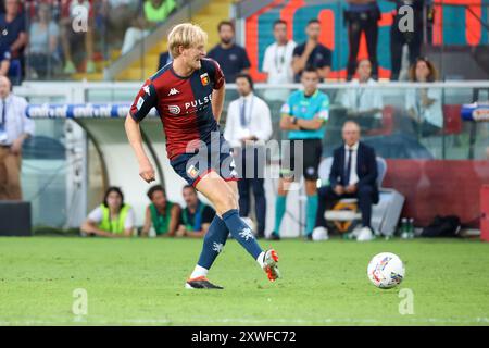 Série A, jour 1, Gênes, Stadio Ferraris, 17-08-2024, Gênes - Inter, sur la photo : pendant Gênes CFC vs Inter - FC Internazionale, football italien Serie A match à Gênes, Italie, 17 août 2024 Banque D'Images