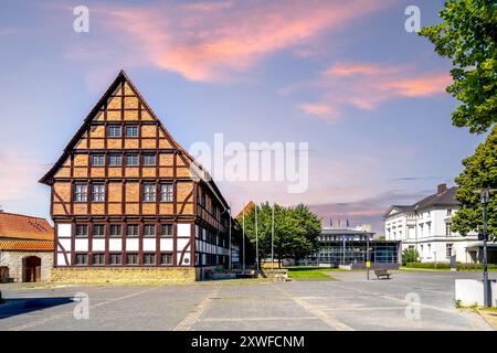 Vieille ville de Detmold, Allemagne Banque D'Images