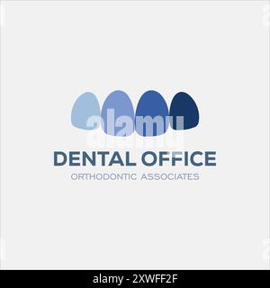 Logo de la clinique dentaire Design logo du dentiste abrégé de la dent dentiste linéaire stomatology Illustration de Vecteur