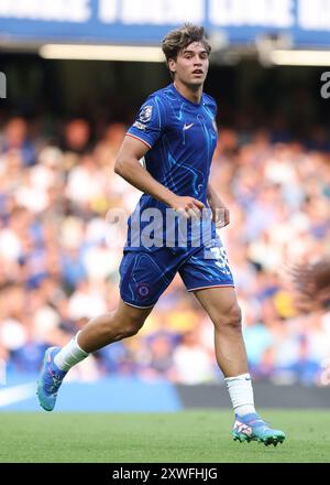 Londres, Royaume-Uni. 18 août 2024. Marc Guiu de Chelsea lors du match de premier League à Stamford Bridge, Londres. Le crédit photo devrait se lire : Paul Terry/Sportimage crédit : Sportimage Ltd/Alamy Live News Banque D'Images