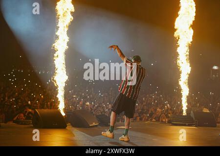 Concert de musique - Club Dogo - Red Valley Festival GUE Pequeno e Jake la Furia & XARed Valley Olbia , Club Dogo pendant Club Dogo - Red Valley Festival, concert de musique à olbia, Italie, 17 août 2024 olbia sardegna Italie Copyright : xVincenzoxTascox/xLiveMediax LPM 1482221 Banque D'Images