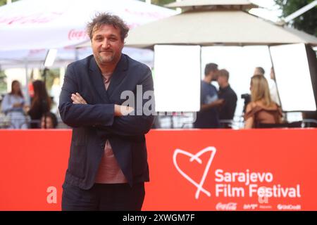 BiH, Sarajevo, 190824. Le tapis rouge le quatrième jour du Festival du film de Sarajevo. Sur la photo : Bruno Ankovic. Photo : Antonio Balic / CROPIX Copyright : xxAntonioxBalicx sff crveni tepih9-190824 Banque D'Images