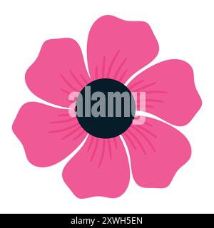 graphique, symbole, vecteur, bordure, rose, romantique, fond blanc, fleur rose poussiéreuse, collection, arrangement, élément, rose, décoration, botanique Illustration de Vecteur