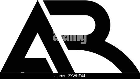 conception simple d'illustration de logo ar lettre Illustration de Vecteur