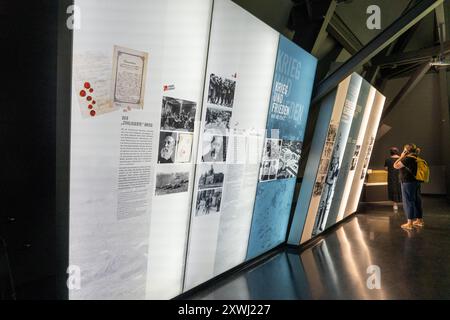 Le palais de justice de Nuremberg abrite la cour d'appel, le tribunal régional, le tribunal local et le parquet, en Allemagne Banque D'Images