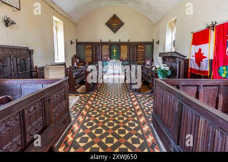 Wolford Chapel dans le Devon, en Angleterre, est le lieu de sépulture de John graves Simcoe, le premier lieutenant-gouverneur du Haut-Canada. Il s'agit du territoire du Banque D'Images