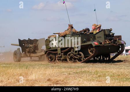 Bren Gun Carrier exposé au Yorkshire Wartime Experience près de Bradford, West Yorkshire, Royaume-Uni Banque D'Images