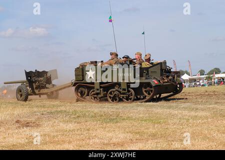 Bren Gun Carrier exposé au Yorkshire Wartime Experience près de Bradford, West Yorkshire, Royaume-Uni Banque D'Images