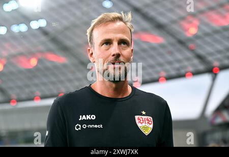 Football, Allemagne, hommes, saison 2024/2025, Supercup, BayArena Leverkusen, Bayer Leverkusen - VfB Stuttgart ; Headcoach Sebastian Hoeneß (STG). Banque D'Images