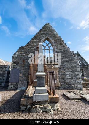 Thurso, Écosse, Royaume-Uni - 16 octobre 2023 : ruines de l'église Old St Peter à Wilson Lane, Thurso, Écosse, Royaume-Uni. En tant que lieu de culte, c'était abando Banque D'Images