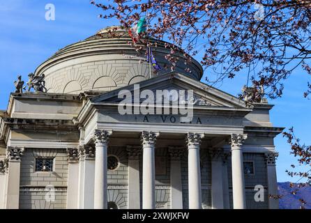 Côme, Italie - 15 mars. 2023 : Temple de Volta, un musée dédié à Alessandro Volta (1745 – 1827), physicien et chimiste de Côme qui avait l'intention de b électricien Banque D'Images