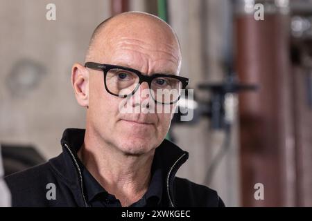 Tony Rickardsson, vainqueur suédois à six reprises du Championnat du monde de Speedway Banque D'Images