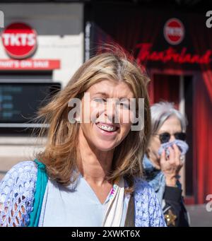 Londres, royaume-uni, 20 août 2024 Kate Garraway arrive aux Global Radio Studios crédit : Richard Lincoln/Alamy Live News Banque D'Images