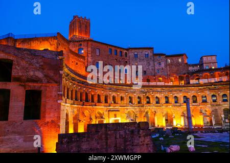 Le marché de Trajan, le complexe des ruines antiques, la partie du complexe archéologique du Forum de Trajan, Rome, Italie Banque D'Images