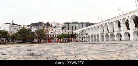 L'aqueduc de Rio de Janeiro, mieux connu sous le nom d'Arcos da Lapa Banque D'Images