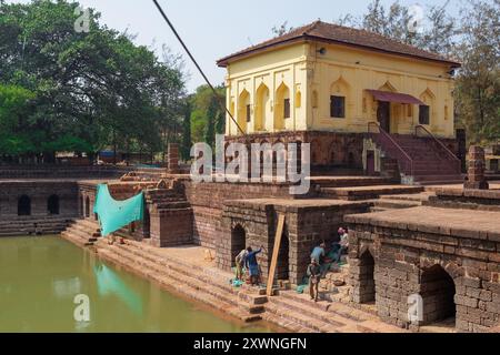 GOA, Inde - 28 février 2024 : reconstruction de l'ancien Safa Masjid. Banque D'Images