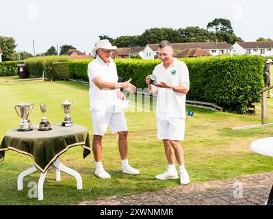 Tournoi d'été Association Croquet. Remise des prix. Banque D'Images