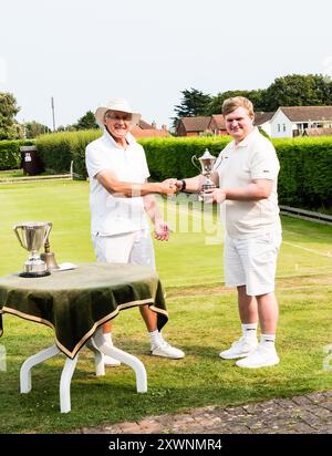 Tournoi d'été Association Croquet. Remise des prix. Banque D'Images